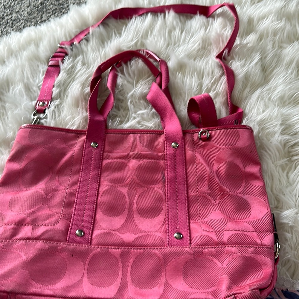 Y2k  vintage pink coach bag